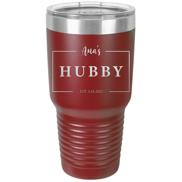 Hubby Anniversary 30oz Ringneck Tumbler